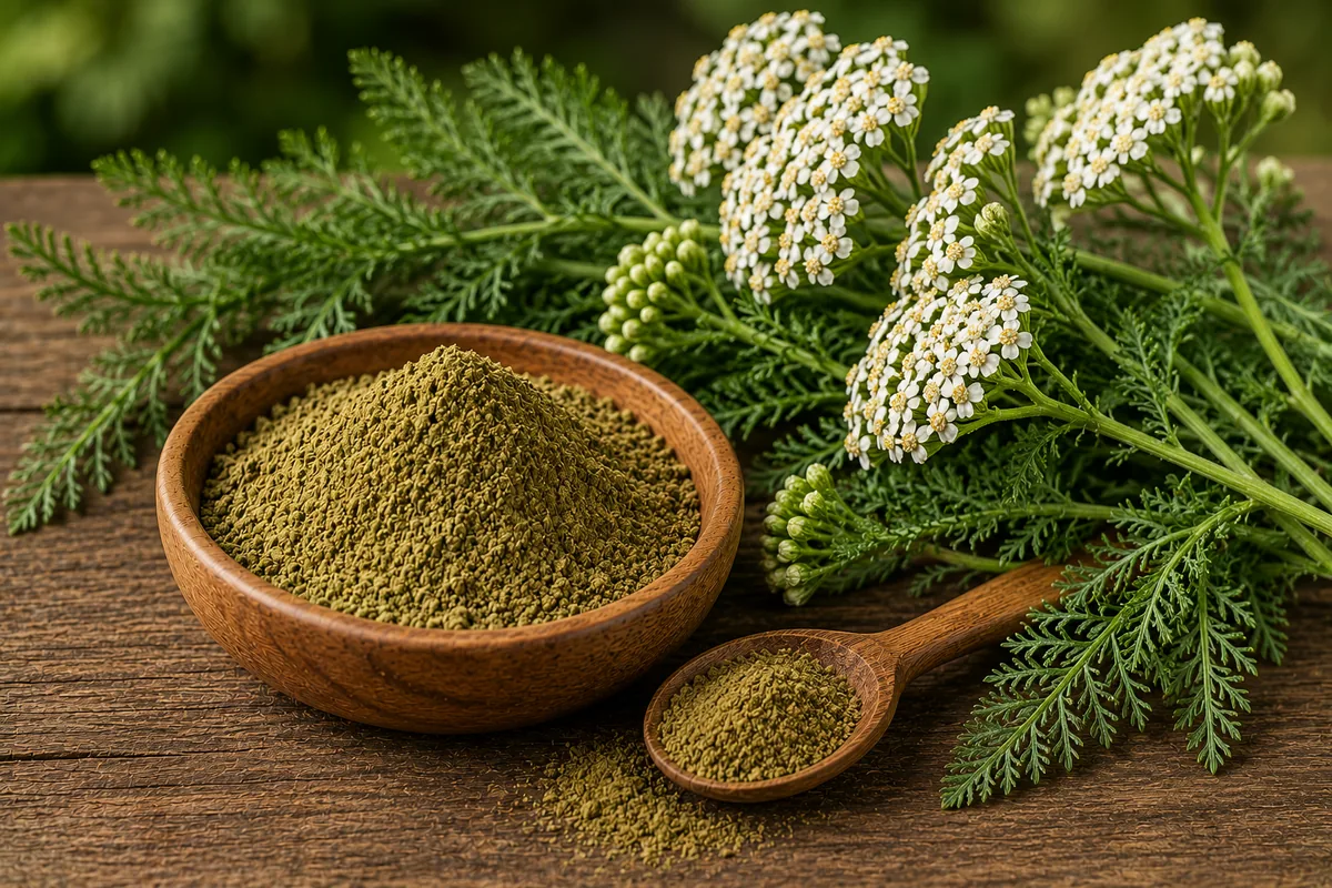 Yarrow flowers, a botanical listed in ColestZen